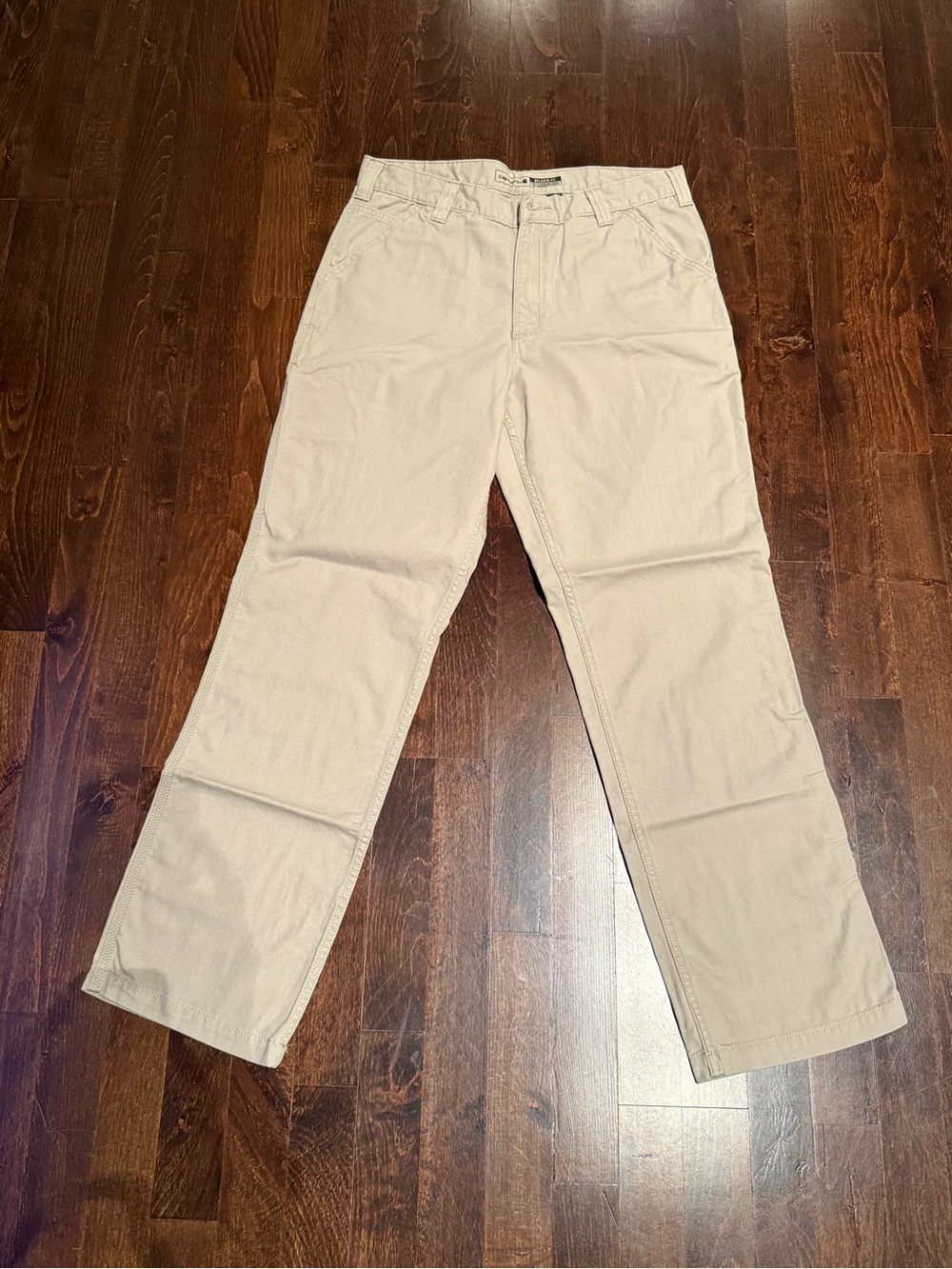 Carhartt Men’s Rugged Flex® Relaxed Fit Canvas Work Pant (Tan — Size 33x33)